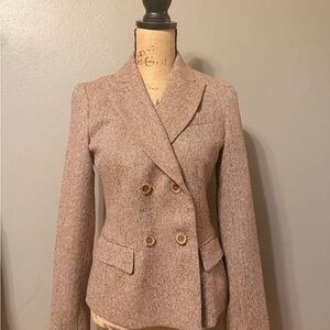 Talbots Women's Brown Double-Breasted Blazer